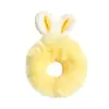 Super fofa corda de cabelo de orelhas de coelho de pelúcia tridimensional corda de cabelo de coração de menina fofa anel de cabelo de intestino grosso estilo rede social elástico de cabelo