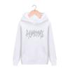 Sudadera con capucha estampada estilo holgado japonés de otoño e invierno 2022, deseos europeos y americanos para hombres y mujeres y parejas.