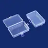 Caixa de Embalagem Plástica Transparente Retangular Flip-Top com Trava de Gancho Acessórios de Ferragem para Caixa Caixa Organizadora para Papelaria e Itens Pequenos