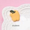 Accesorios de Resina de Frutas y Verduras de Calabaza, Zanahoria y Durazno Mate Explosivo Accesorios para el Cabello DIY para Niños