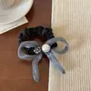 Lazo de Cinta de Hilo Perlado para el Cabello para Mujeres, Anillo de Perlas de Alta Gama para Cola de Caballo, Nuevo Anillo de Máscara Versátil de Perlas Popular en Internet