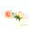 Cabeças de flores de rosa artificiais, botões de flor, tecido de seda DIY acessórios de flor para decoração de casamento, materiais de rosa multicoloridos, atacado do fabricante