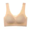 Ropa Interior de Malla Transpirable Estilo Chaleco de Seda Helada Ultra Delgada de Verano 015# Copa con Agujeros Sin Costuras Talla Grande Reafirmante Sujetador Grande