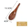 Juego de 6 Piezas de Cucharas de Madera Natural para Cocina, Mezclar, Palillos Portátiles Estilo Japonés, Cucharas, Cucharitas de Café, Cucharas de Mango Largo