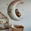 Decoração de festa de aniversário Castelo Rosa da Princesa Balão de filme de alumínio para bolo com base Layout infantil em pé Cidade dos Sonhos