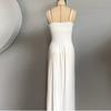 Vestido de Casa Confortável com Bojo Fixo Mais Vendido na Amazon em Vendas Transfronteiriças, que Pode Ser Usado na Rua, Vestido Longo de Tricô com Alcinha para Mulheres