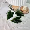 Hojas de Lluvia Artificiales, Flores Artificiales, Flores de Seda Artificiales, Plantas Verdes, Accesorios de Plástico para Bricolaje, Hojas Simuladas, Enredaderas Artificiales
