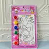 Juego de Pintura Educativo DIY Hecho a Mano para Niños Kuromi Melody Perro Canela Pincel de Acuarela Papelería Premios