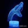 Lámpara de mesa 3D con diseño de serpiente, escorpión y araña, lámpara de ambiente LED, regalo creativo, luz nocturna táctil colorida.