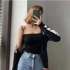 1806 Solid Color Camisole Fixed Chest Pad Outer Wear Slim-fit Non-rimmed Vest All-match Base Tube Top Underwear Roupa interior feminina