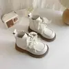 Botas Martin con Lazo y Perlas para Niñas 2026 Otoño/Invierno Nuevas Botas de Princesa Cómodas con Suela Suave para Niños Moda Botines Pequeños de Cuero