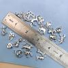 Mezcla 20 Accesorios de Joyería para Cachorros de Plata de Xizang Hechos a Mano DIY Aleación Retro Perro Plateado Antiguo Collar Pendientes Colgante