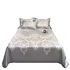 Conjunto de Tapetes Refrescantes de Seda de Gelo para o Verão, Tapete Macio, Tapete de Ar Condicionado, Lençol de Cama Doméstico, Lavável à Máquina, Tapete de Presente, Comércio Atacadista do Fabricante