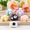 Lindos Accesorios de Cámara de Gato 3D Amuletos para Teléfono DIY Resina de Pegamento Crema Accesorios Decorativos Pequeños