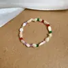 Pulseira de Corda Trançada Cristal Fresca de Verão, Pulseira de Luxo Leve e de Alta Qualidade, Design Moderno e Exquisito, Joia de Mão de Nicho para Mulheres