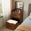 Tocador moderno, mueble de almacenamiento multifuncional minimalista moderno para dormitorio, tocador integrado, gabinete con cajones, tocador de noche