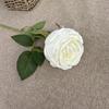 Simulación transfronteriza, rosa, boda, flor de seda, flor de plástico, rama única, decoración de sala de estar francesa, mesa, adornos de flores falsas, venta al por mayor