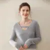 Elegante Suéter de Cachemira con Cuello en V para Mujer 2025 Nuevo Estilo Perezoso Suéter Simple de Punto Básico Versátil