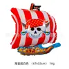 Balão de Filme de Alumínio Formato Capitão Tubarão Novos Piratas do Caribe Transfronteiriço Adereços para Fotos Decoração de Festa de Aniversário Bola