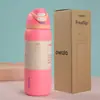 Copo Térmico Owala Frutas Novo Transfronteiriço Aço Inoxidável 304 Camada Dupla a Vácuo Garrafa de Água Esportiva com Alça Dupla para Beber