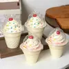 Taza cono de helado, pastel de fresa, decoración de caja de crema, caja de empaque para postre de mousse, caja de empaque para repostería
