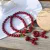Pulsera Roja de Hilo del Año Zodiacal para Mujer, Pulsera de Cuentas Estilo Chino, Atrae Riqueza, Buena Suerte, Colgante de Seguridad, Calabaza, Joyería de Bolsa de la Suerte