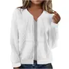 Comercio Exterior Europeo y Americano Transfronterizo Nuevo Amazon Wish Chaqueta Casual Jacquard de Manga Larga para Mujer