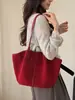 Bolso de mano casual de gamuza 2026 nuevo vintage piel de vaca esmerilada bolsa grande para el hombro para mujer bolso de hombro casual para el día a día