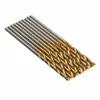 Broca helicoidal de acero de alta velocidad Yun Bei para taladro manual eléctrico, amoladora eléctrica, mango recto, acero inoxidable, titanio plateado, juego de brocas 1 mm ~ 3 mm