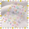 Adesivos para Unhas Florzinhas Margarida Pequena Desenho Animado Tulipa Coelho Coração Borboleta Super Fofos Decalques Estéreo 3D