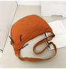 Bolsa de Ombro Transversal Grande Capacidade Estilo Japonês Ins Artística Feminina Nova Bolsa Tote Versátil Estilo Coreano Bolsa de Axila Formato Dumpling