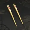 Tigelas e Hashis de Liga Chinesa, Acessórios Decorativos de Metal, Enfeites de Luxo, Presentes para Uso Interno no Escritório, Atacado