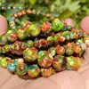 4 6 8 10mm Pedras Naturais Coloridas Jaspers de Sedimento Marinho Turquesas Contas Redondas Para Fazer Joias Pulseiras DIY Acessórios