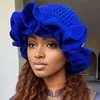 Gorro de Lana Tejido a Mano para Invierno y Otoño, Gorro Grueso a Prueba de Viento con Diseño de Olas, Gorro de Punto Simple Versátil de Color Sólido