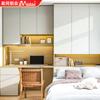 Fábrica de muebles de aluminio de Foshan. Escritorio tatami de aleación de aluminio para habitación infantil, personalizado para apartamentos pequeños, armario integrado.