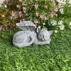 Ornamentos de Presente Criativos Transfronteiriços Anjo Gato Anjo Cão Design de Escultura Decorações para Casa Artesanato em Resina Ornamentos