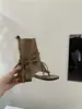 Primer Encuentro Estilo Ji Meilade Botines con Tacón Grueso y Tira de Dedos con Borlas para Mujer 2026 Verano Nueva Llegada Estilo Vacaciones Botines Cortos con Corte