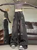 Calça Jeans de Trabalho com Barra Desfiada para Mulheres, Nova Coleção Primavera e Outono Americana High Street Retro Cintura Alta Perna Reta Casual Perna Larga Comprimento Total
