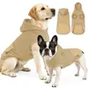 Nueva ropa cruzada de otoño e invierno para mascotas, sudadera con capucha para perros medianos y grandes, abrigo de algodón con capucha para perros, cálido y resistente al frío
