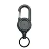 Mochila de Senderismo para Exteriores Hebilla Retráctil Alta Elasticidad Retráctil Hebilla Fácil de Tirar Cable de Acero Retráctil Llavero Retráctil Anti-Pérdida