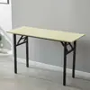 Mesa rectangular plegable simple para entrenamiento, reuniones, escritura, uso estudiantil, comedor en casa, oficina y estudio