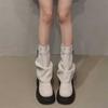 Botas curtas de celebridades da Internet para mulheres 2023 outono novo estilo ocidental na moda retro botas martin all-match botas de plataforma