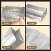 Bolsa Plegable Sellada Media de Papel de Aluminio en Stock, Bolsa de Vacío a Prueba de Luz y Humedad, Bolsa de Empaque Sellada por la Parte Posterior para Té Café Polvo Snacks