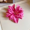 Grampo de Cabelo Flor de Cetim Tecido Design de Nicho Doce Exquisito Pequeno Clipe de Tubarão Simples Moderno Acessório de Cabelo para o Dia a Dia para Mulheres