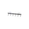 Gancho Adhesivo de Cocina de Seis Ganchos sin Taladro, Estante de Ganchos Adhesivos de Hierro para Utensilios de Cocina, Gancho Adhesivo sin Rastro para Montar en Pared para Almacenamiento