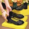Zapatos Individuales Transpirables de Malla para Mujer 2026 Verano Nuevos de Tacón Bajo Casual Cómodos Zapatos Tipo Mocasín con Lazo Sandalias Caladas para Mujer