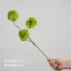 Flores artificiais em tons de verde, de haste única, para decoração de local de casamento, decoração de salão de casamento de luxo, arranjos florais de plástico