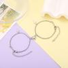 Europeu e Americano novo simples aço inoxidável liga de cruz amor ímã sucção pulseira de casal um par de joias atacado