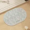Alfombrilla absorbente de tierra de diatomeas dura de dibujos animados personalizada, alfombrilla de pie de secado rápido para baño, alfombrilla de pie antideslizante para entrada de baño y inodoro