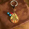 Estilo Étnico Chino Ábaco Joyería Llavero Colgante Accesorios Metálicos Regalo para Hombres y Mujeres Decoración Adornos Colgantes Pintados Venta al por Mayor